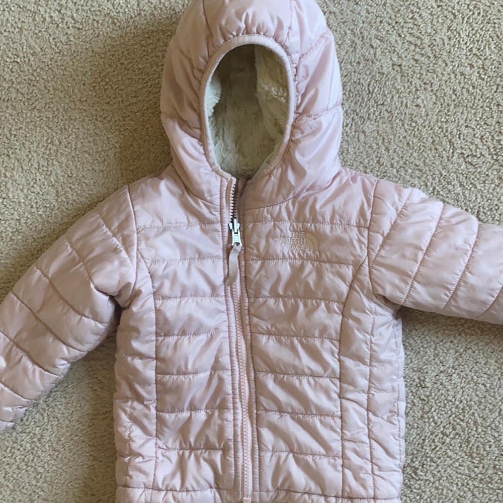 North Face toddler girl reversible coat